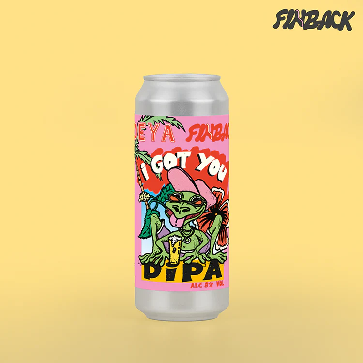 DEYA x Finback I Got You DIPA can with retro alien label, craft beer in a Brewser subscription box